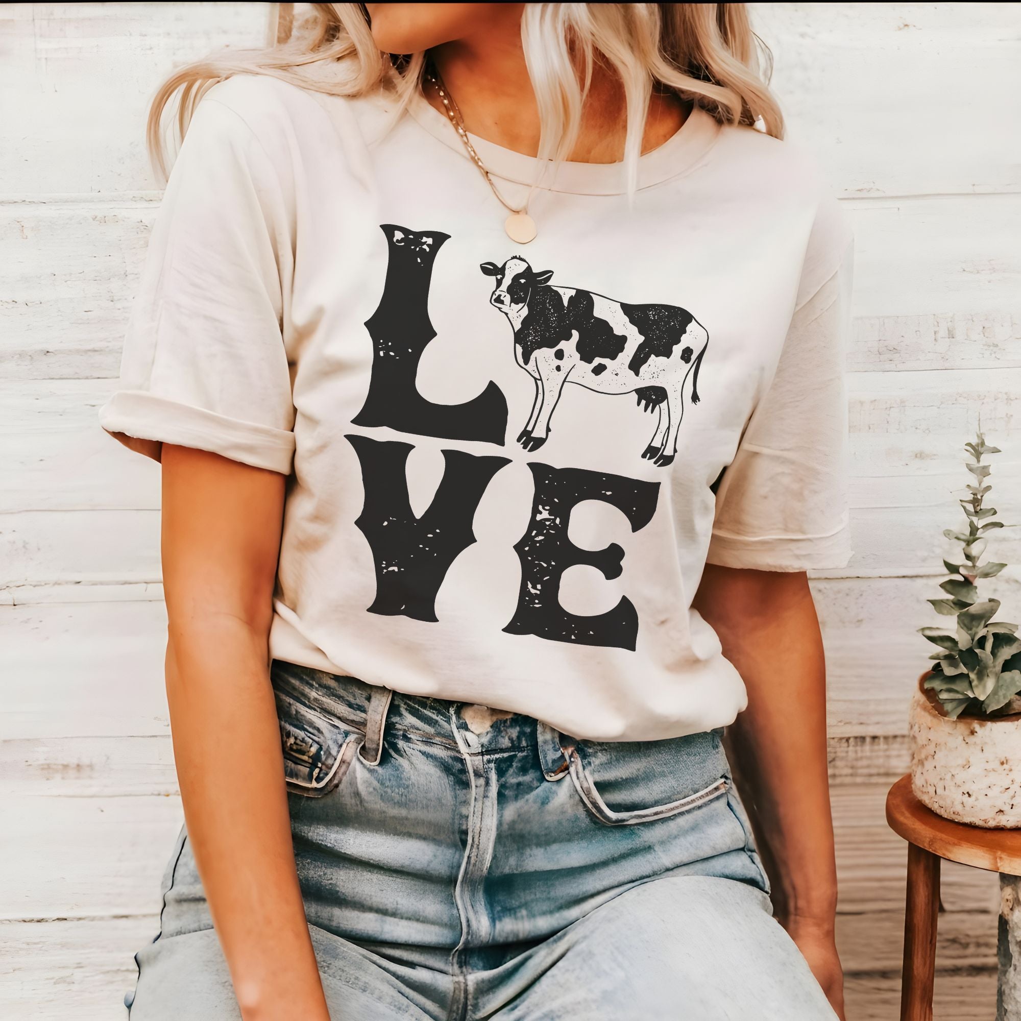 Cow Lover TShirt Nature Graphic Tee *UNISEX FIT*-Graphic Tees-208 Tees Wholesale, Idaho