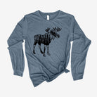 Moose Long Sleeve 24T *UNISEX FIT*-Long Sleeves-208 Tees Wholesale, Idaho