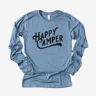 Happy Camper Long Sleeve for Camping *UNISEX FIT*-Long Sleeves-208 Tees Wholesale, Idaho