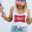 Miller Merica 4th of July Tank Top-Tank Tops-208 Tees Wholesale, Idaho