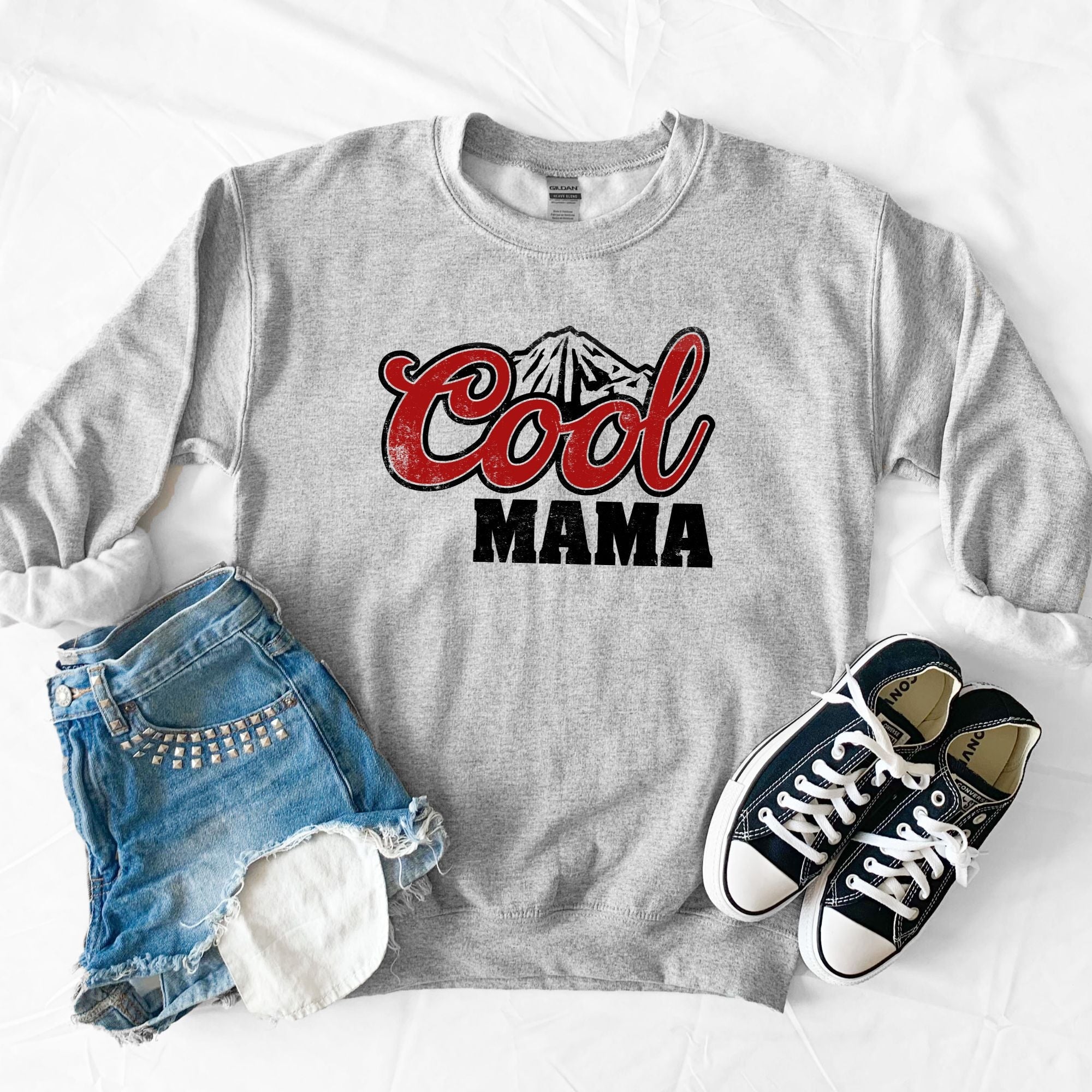 Cool Mama Beer Sweatshirt *UNISEX FIT*-Sweatshirts-208 Tees Wholesale, Idaho