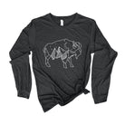 Geometric Buffalo Long Sleeve *UNISEX FIT*-Long Sleeves-208 Tees Wholesale, Idaho