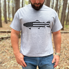 Fishing Flag TShirt Nature Graphic Tee *UNISEX FIT*-Graphic Tees-208 Tees Wholesale, Idaho