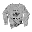 Bee Happy Long Sleeve *UNISEX FIT*-Long Sleeves-208 Tees Wholesale, Idaho