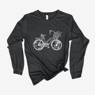 Cruiser Beach Bicycle Long Sleeve 9T *UNISEX FIT*-Long Sleeves-208 Tees Wholesale, Idaho