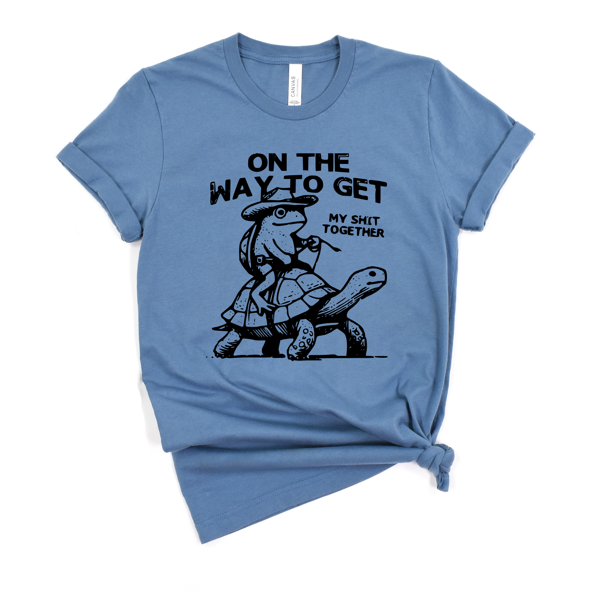 On the Way to Get My Shit Together Graphic Tee Long Sleeve 304-Graphic Tees-208 Tees Wholesale, Idaho