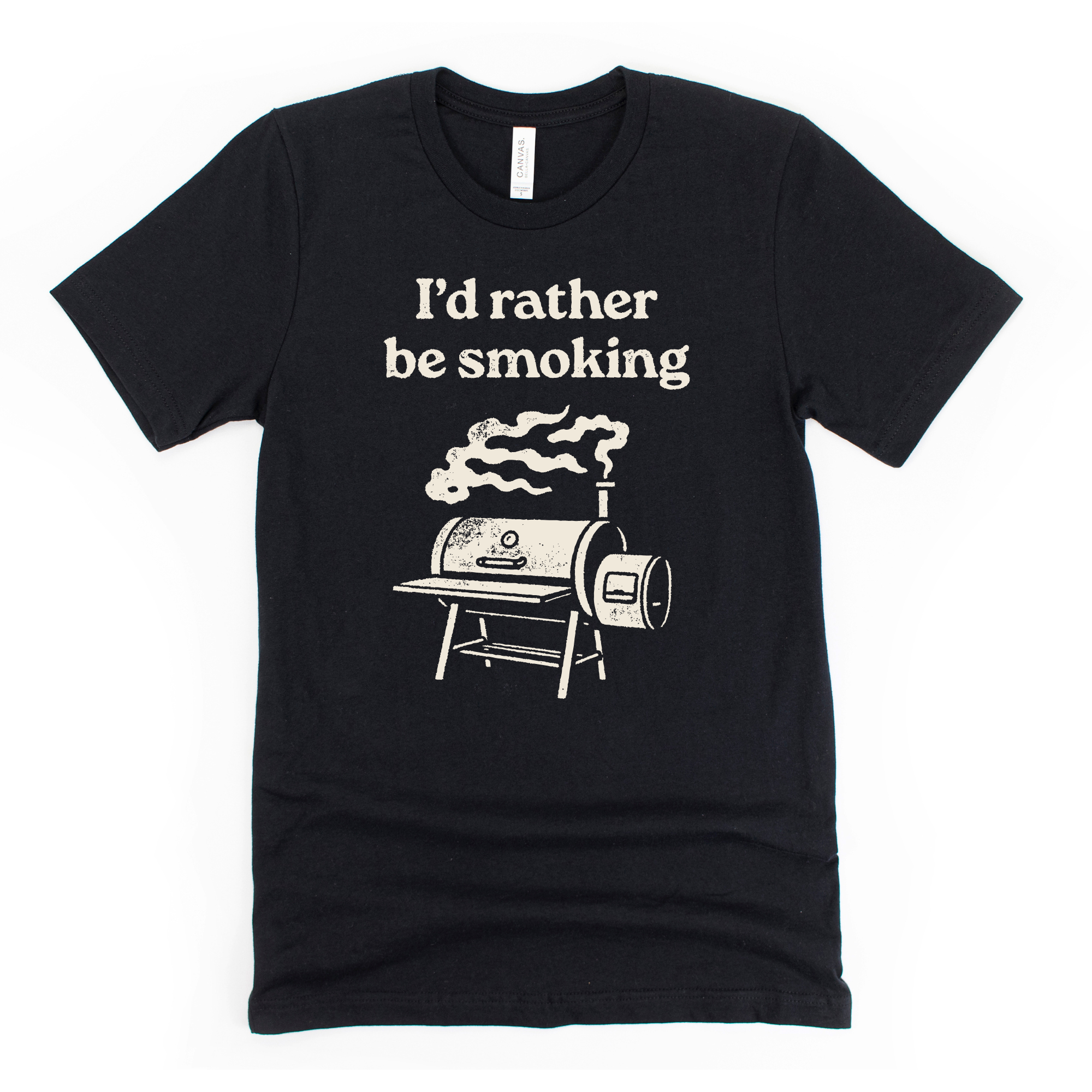 I'd Rather Be Smoking Shirt Graphic Tee 167-Graphic Tees-208 Tees Wholesale, Idaho