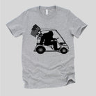 Bigfoot Golf Cart Graphic Tee Long Sleeve 165-Graphic Tees-208 Tees Wholesale, Idaho