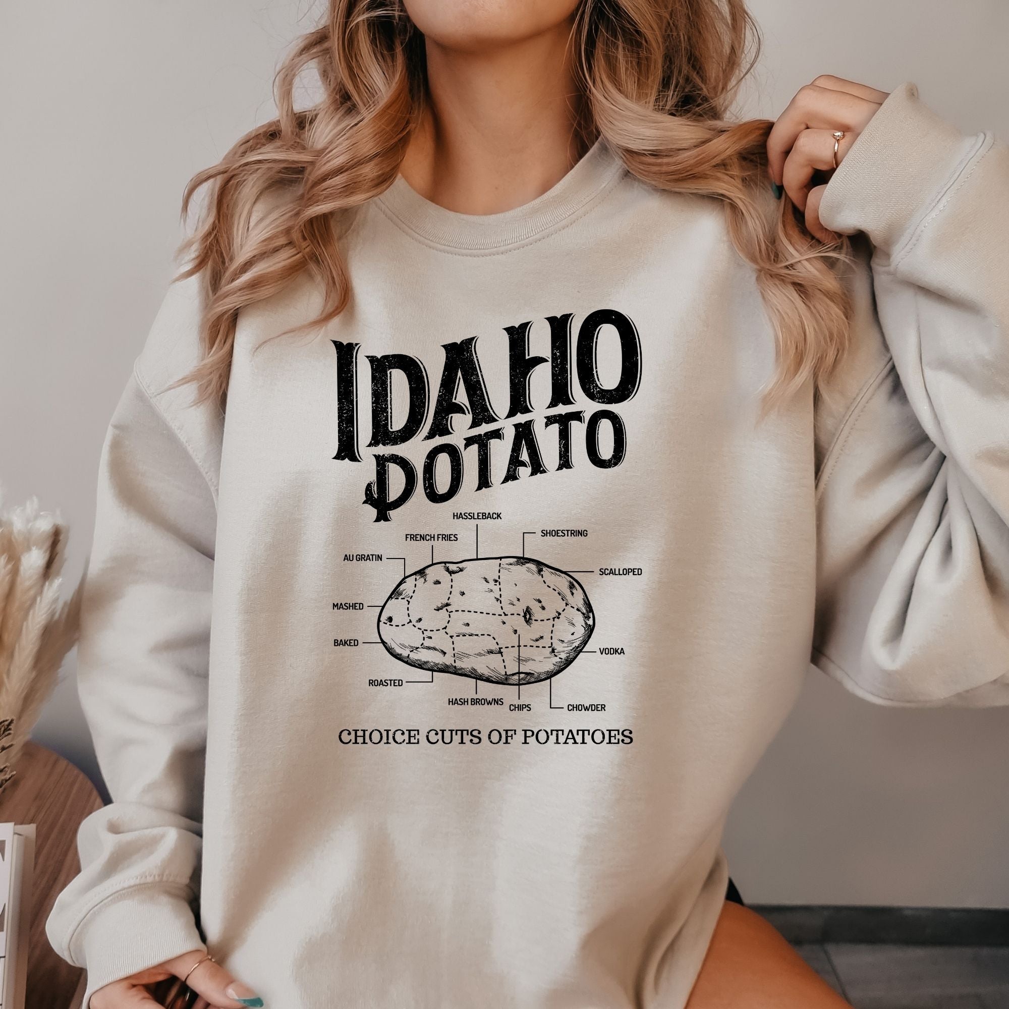 Idaho Potato Sweatshirt Men and Women *UNISEX FIT*-Sweatshirts-208 Tees Wholesale, Idaho