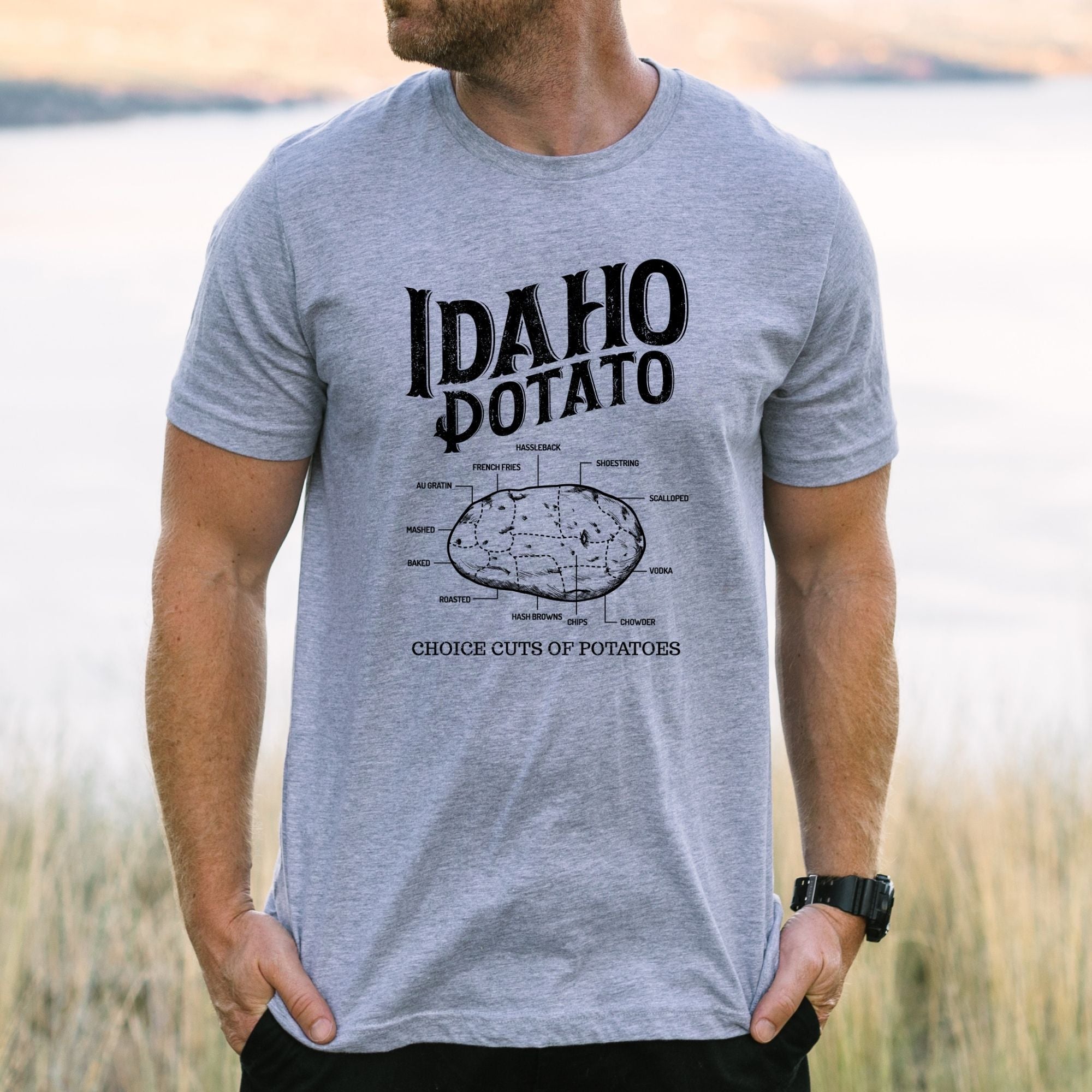 Idaho Potato TShirt for Men and Women *UNISEX FIT*-Mens Tees-208 Tees Wholesale, Idaho