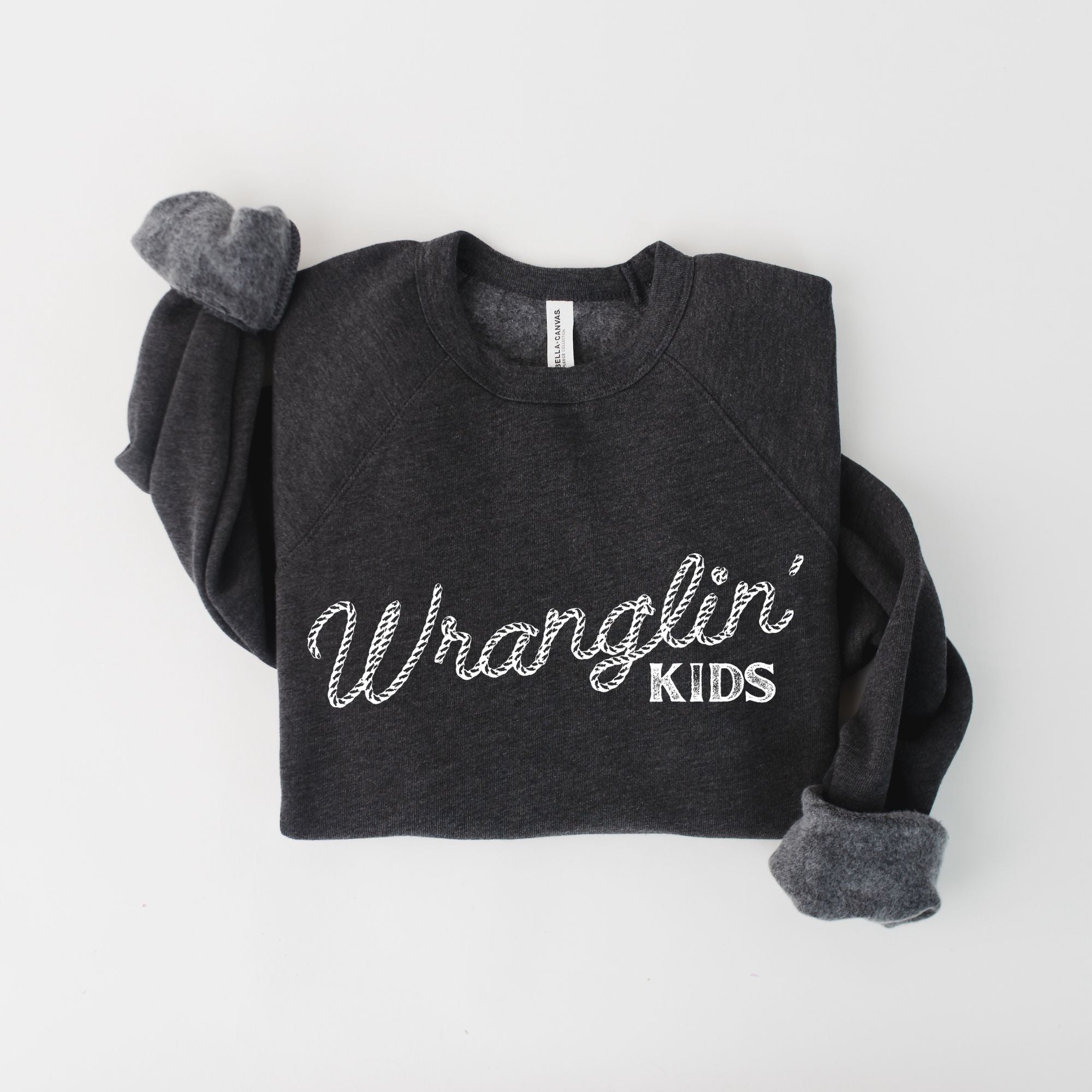 Wranglin' Kids Sweatshirt 177T *UNISEX FIT*-Sweatshirts-208 Tees Wholesale, Idaho