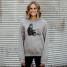 Sasquatch Camping Sweatshirt - Bigfoot Roasting Marshmallow Gildan Hoodie or Crewneck *UNISEX FIT*-Sweatshirts-208 Tees Wholesale, Idaho