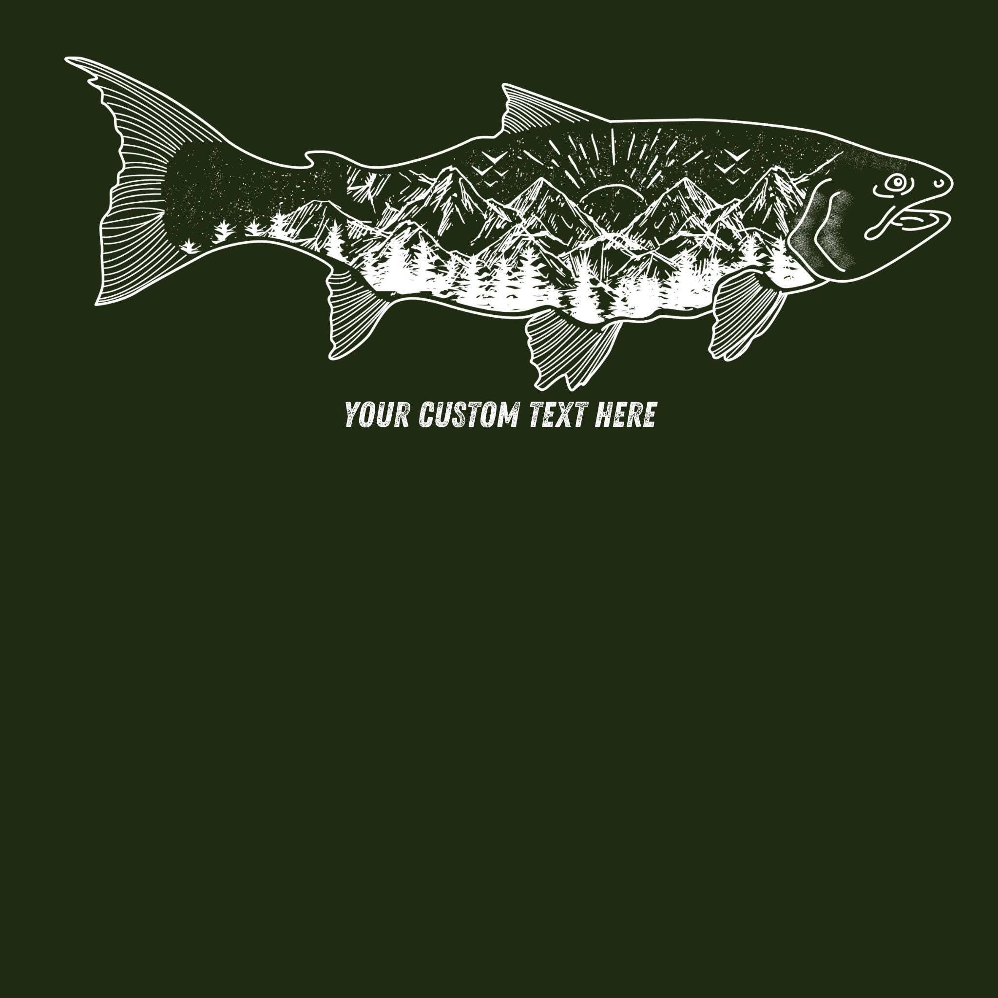 WHOLESALE Nature Fish Hoodie Sweatshirt | Crewneck 018-Sweatshirts-208 Tees Wholesale, Idaho