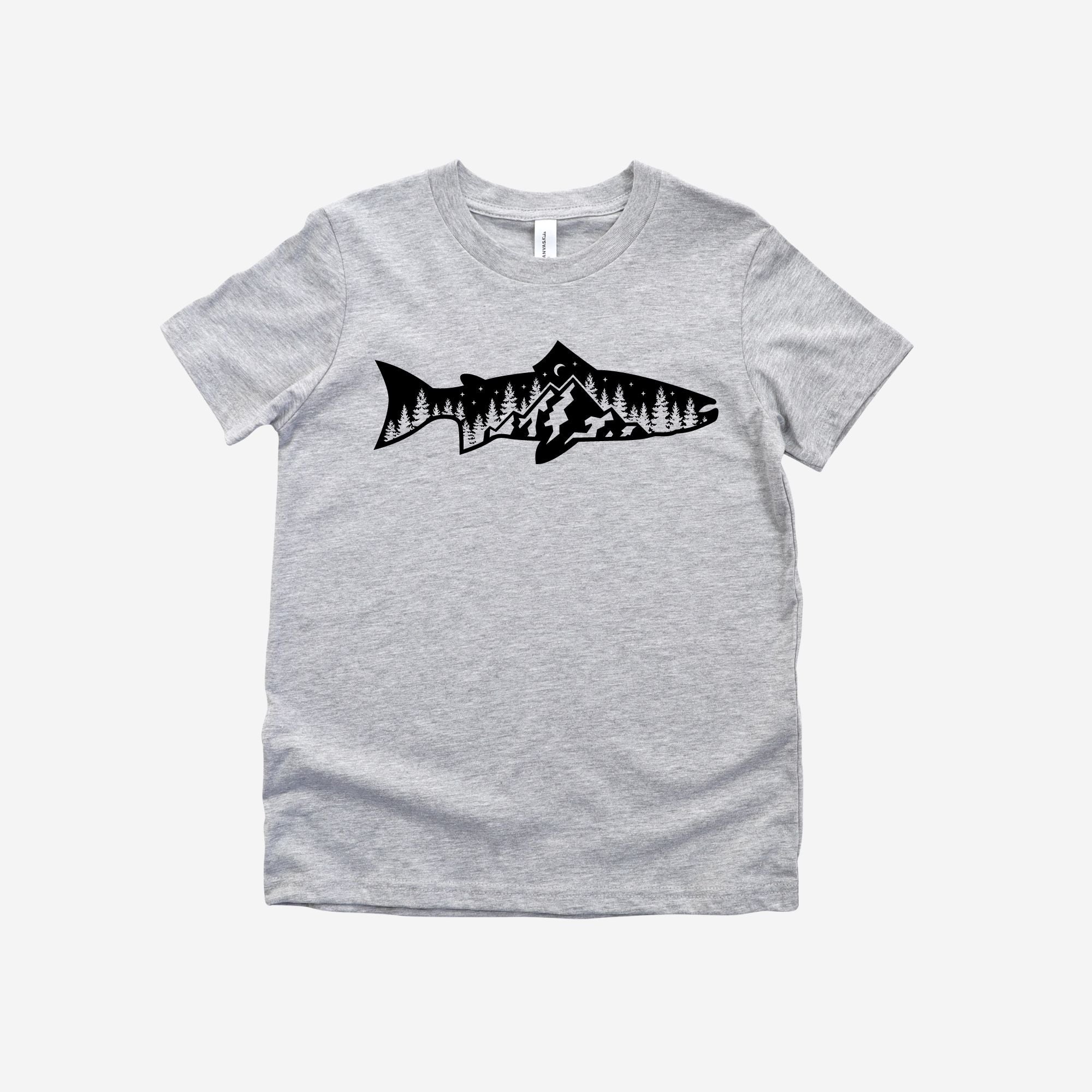 Trout Fishing Nature Youth T-Shirt-Baby & Toddler-208 Tees Wholesale, Idaho