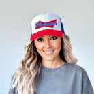 Firecracker 4th of July Trucker Hat-Hats-208 Tees Wholesale, Idaho