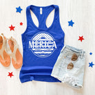 America Needs A Beer 4th of July Tank Top-Tank Tops-208 Tees Wholesale, Idaho