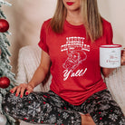 Howdy Y'all Santa Christmas Shirt - Holiday Santa Graphic Tee *UNISEX FIT*-208 Tees Wholesale, Idaho