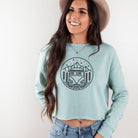 Roadtrip Bella Canvas Cropped Sweatshirt or Crop Hoodie *Women's Crop Fit*-208 Tees Wholesale, Idaho