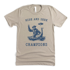 Hide and Seek Champs Bigfoot & Nessie Graphic Tee | Long Sleeve | Crewneck Sweatshirt | Hoodie 263-Graphic Tees-208 Tees Wholesale, Idaho