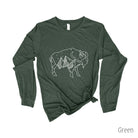 Geometric Buffalo Long Sleeve *UNISEX FIT*-Long Sleeves-208 Tees Wholesale, Idaho