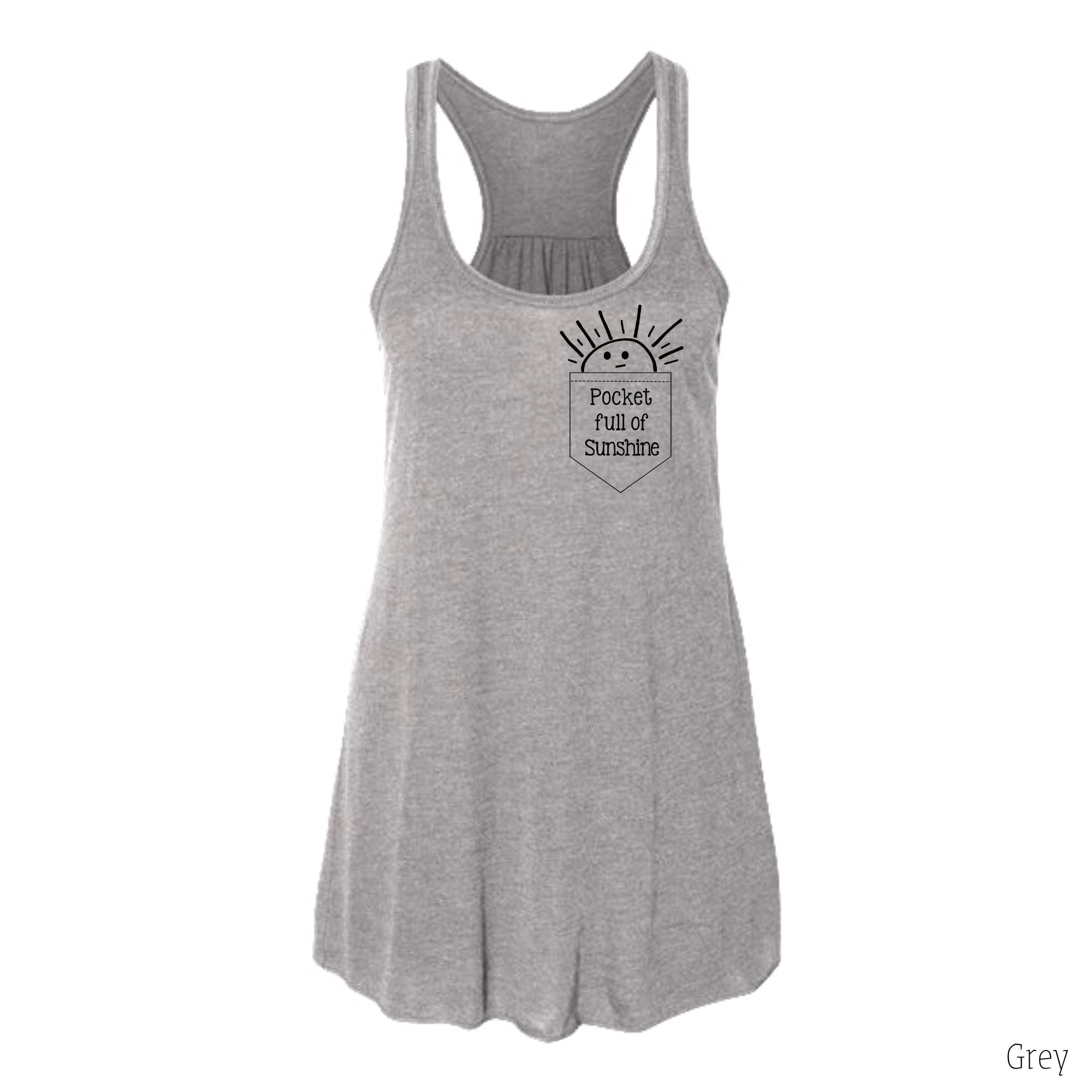 Pocket Full Of Sunshine Tank Top-Tank Tops-208 Tees Wholesale, Idaho