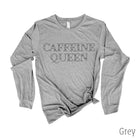 Caffeine Queen Long Sleeve 7T *UNISEX FIT*-Long Sleeves-208 Tees Wholesale, Idaho