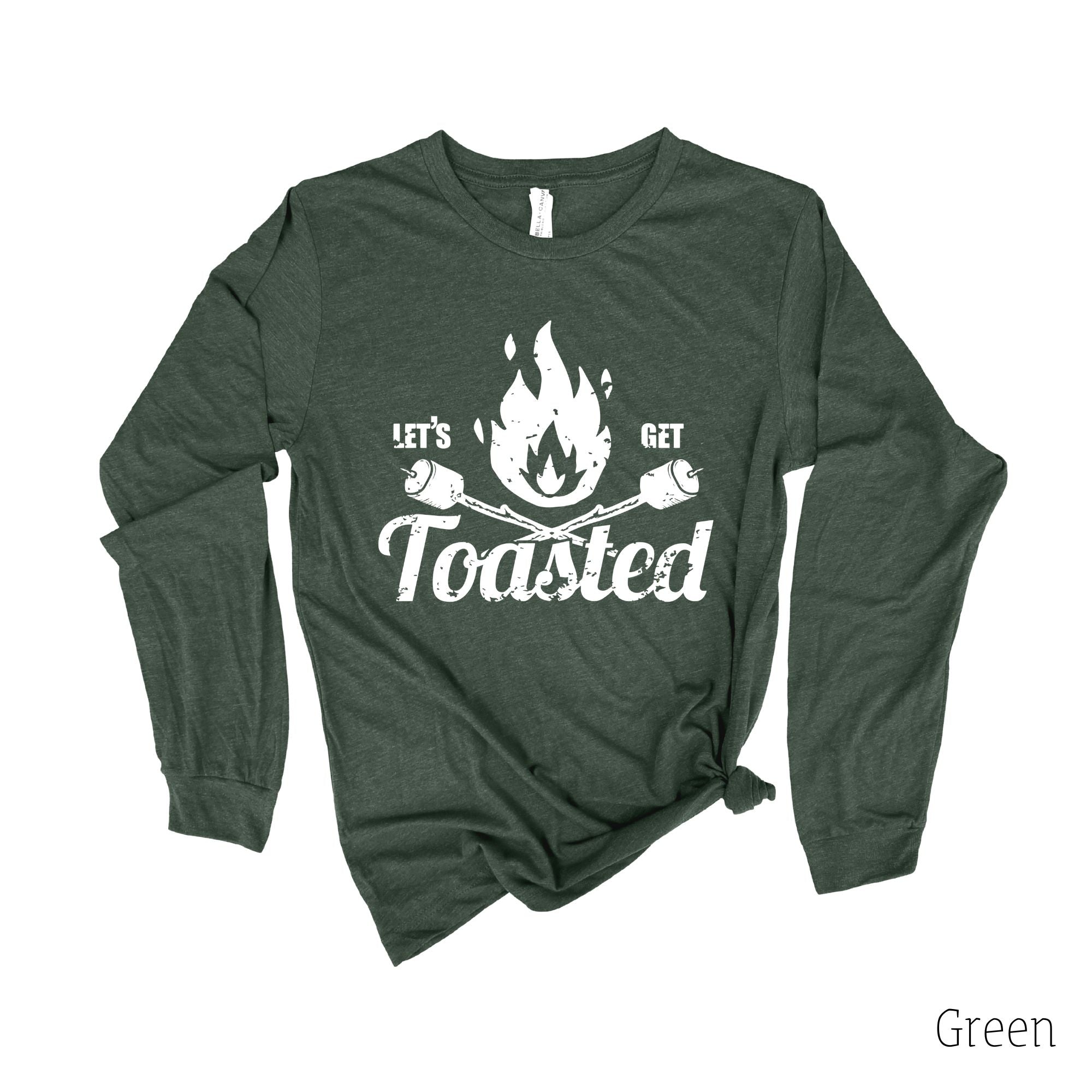 Let’s Get Toasted Long Sleeve Shirt 8T *UNISEX FIT*-Long Sleeves-208 Tees Wholesale, Idaho