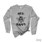 Bee Happy Long Sleeve *UNISEX FIT*-Long Sleeves-208 Tees Wholesale, Idaho