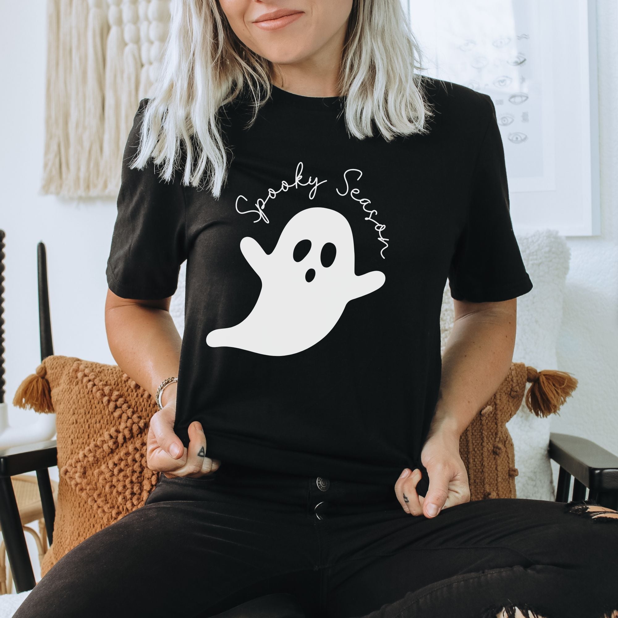 Stay Spooky Cute Ghost TShirt *UNISEX FIT*-Graphic Tees-208 Tees Wholesale, Idaho