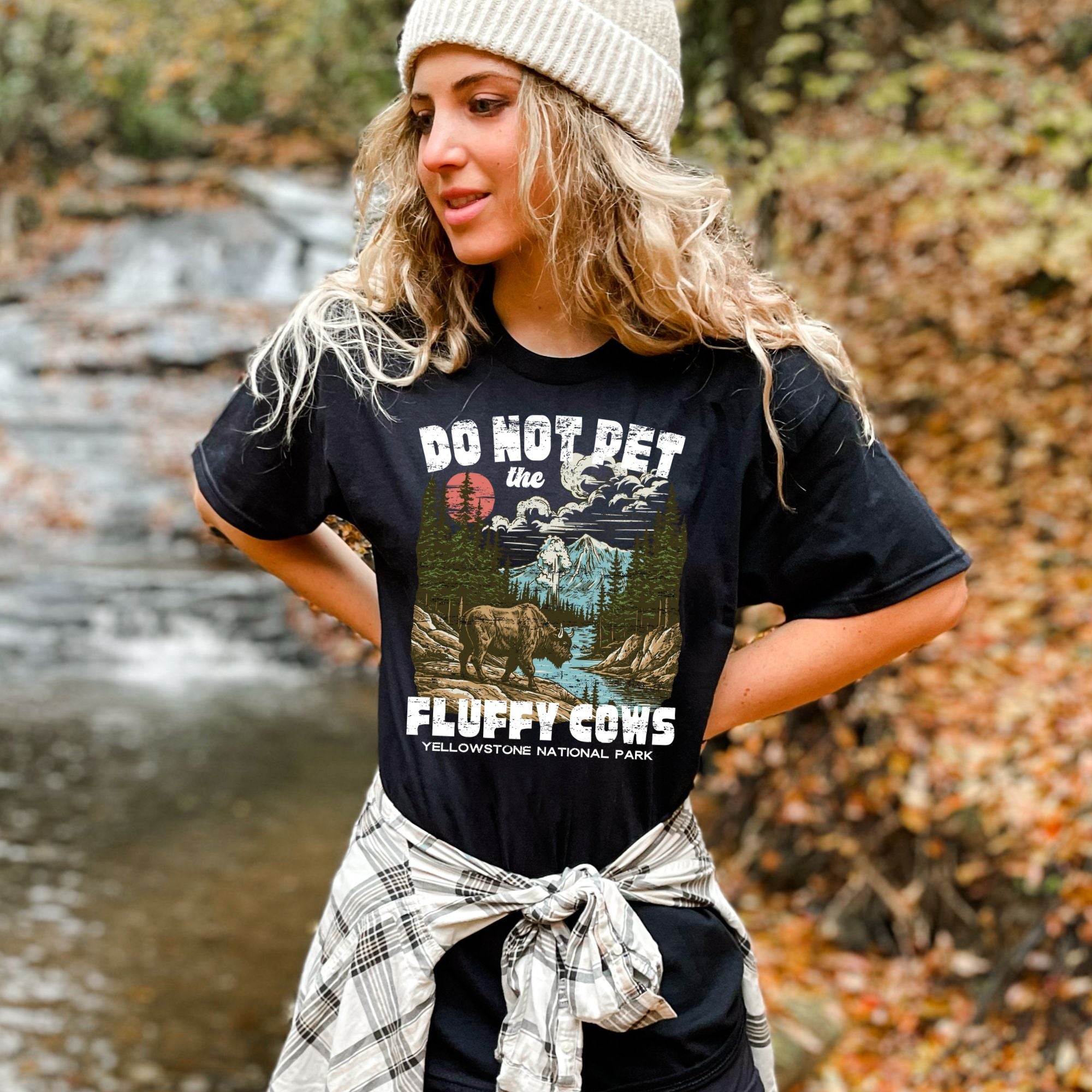 Do Not Pet The Fluffy Cows Funny Yellowstone National Park Bison TShirt *UNISEX FIT*-Graphic Tees-208 Tees Wholesale, Idaho
