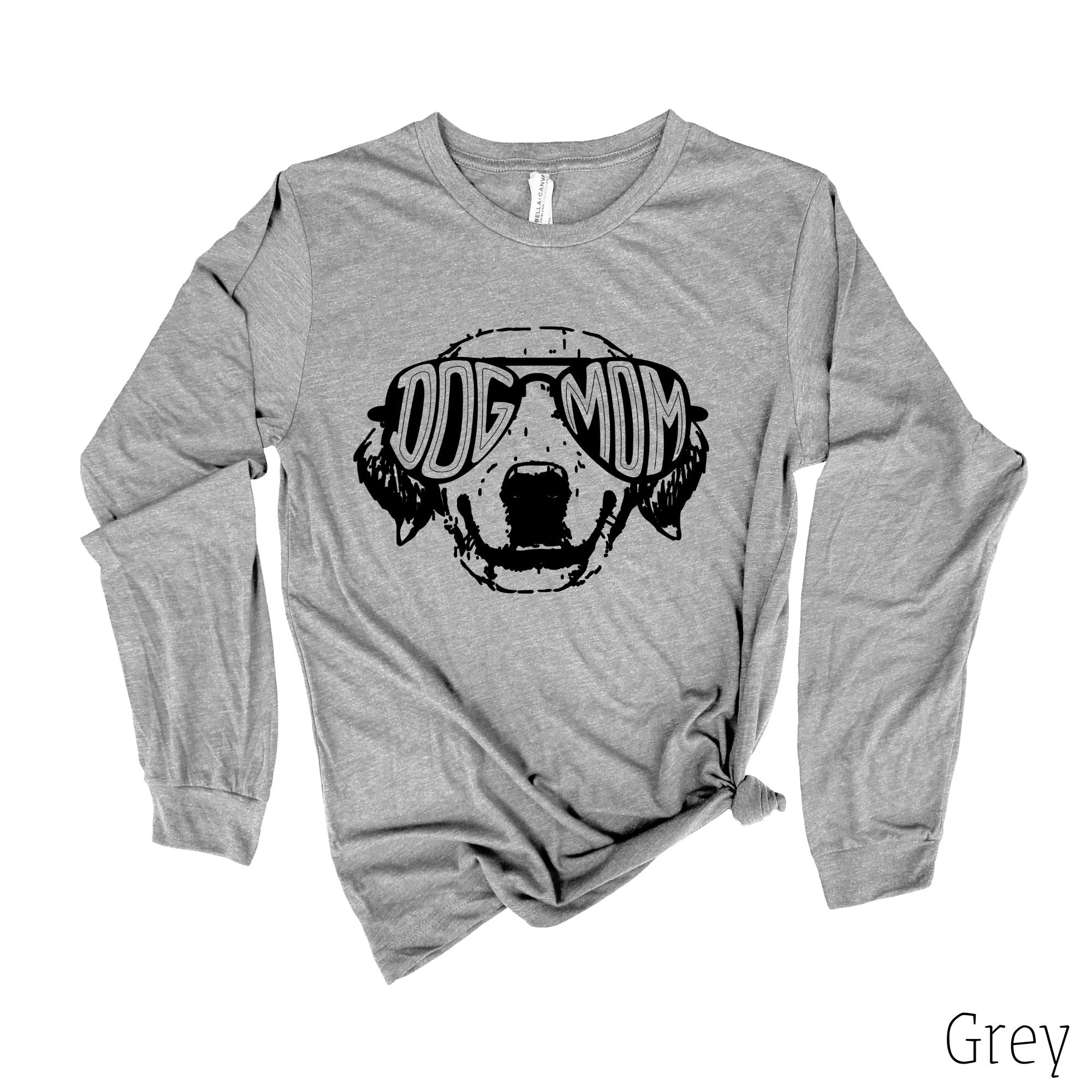 Dog Mom Long Sleeve Shirt, Cute Gift for Dog Mom 14T *UNISEX FIT*-Long Sleeves-208 Tees Wholesale, Idaho