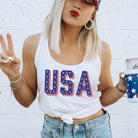 USA Stars 4th of July Tank Top-Tank Tops-208 Tees Wholesale, Idaho