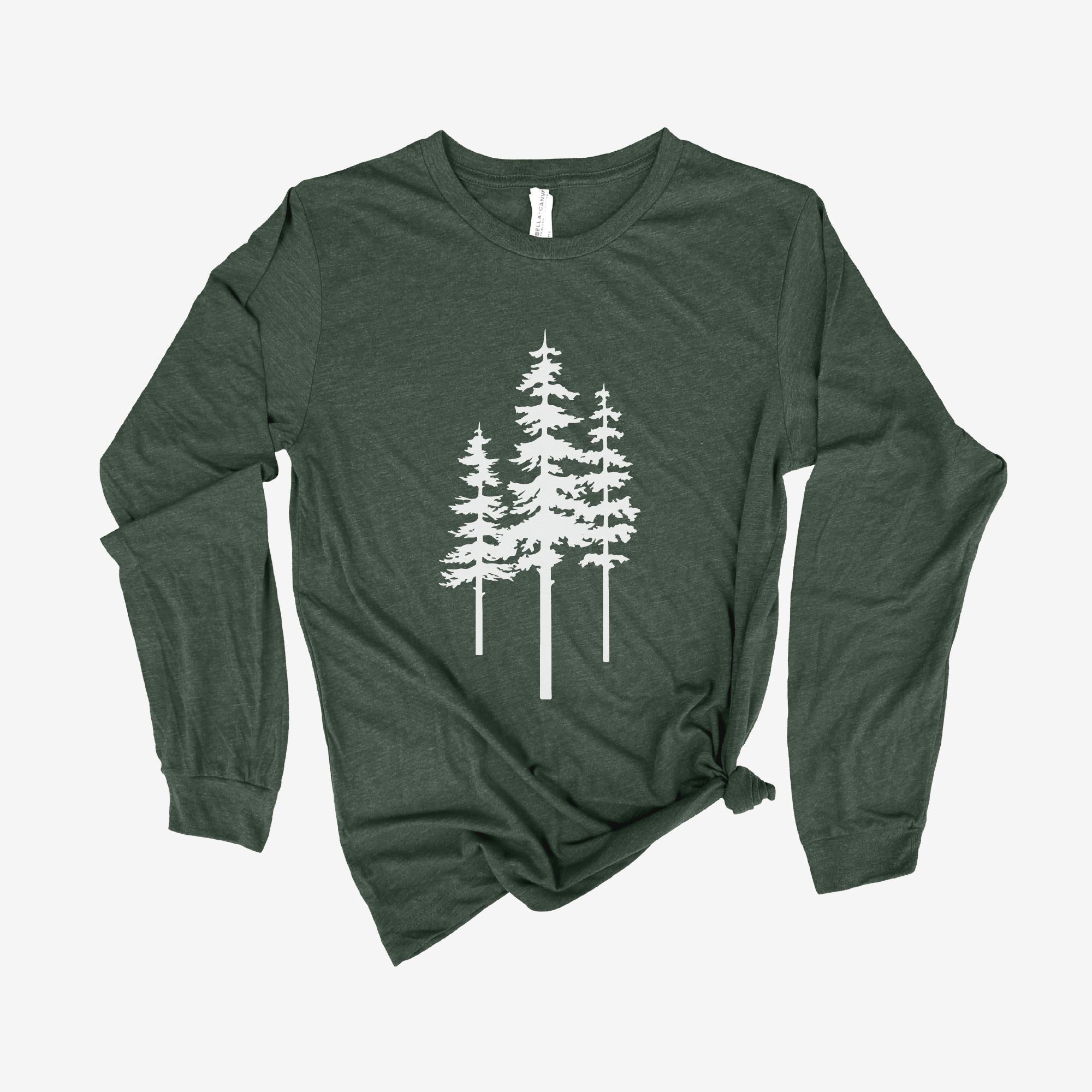 Three Trees Long Sleeve Shirt *UNISEX FIT*-Long Sleeves-208 Tees Wholesale, Idaho