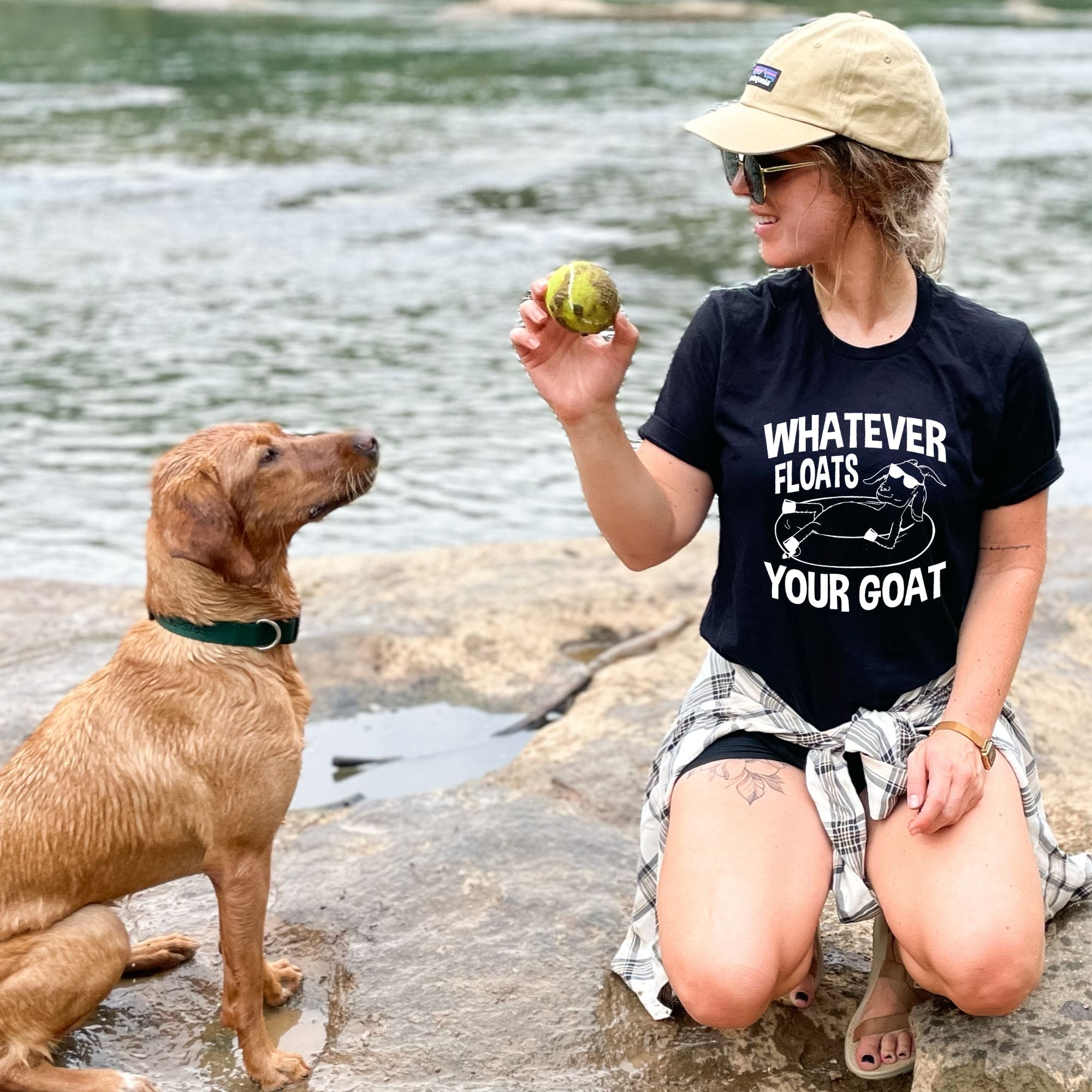 Hilarious Goat Shirt for Floating the River *UNISEX FIT*-208 Tees Wholesale, Idaho