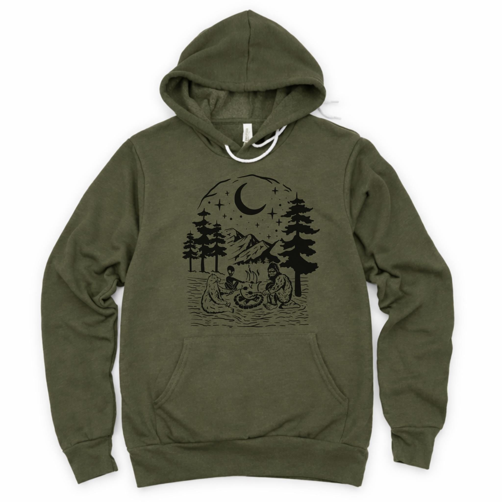 WHOLESALE Bear, Alien & Sasquatch Crewneck | Hoodie Sweatshirt 204-Sweatshirts-208 Tees Wholesale, Idaho