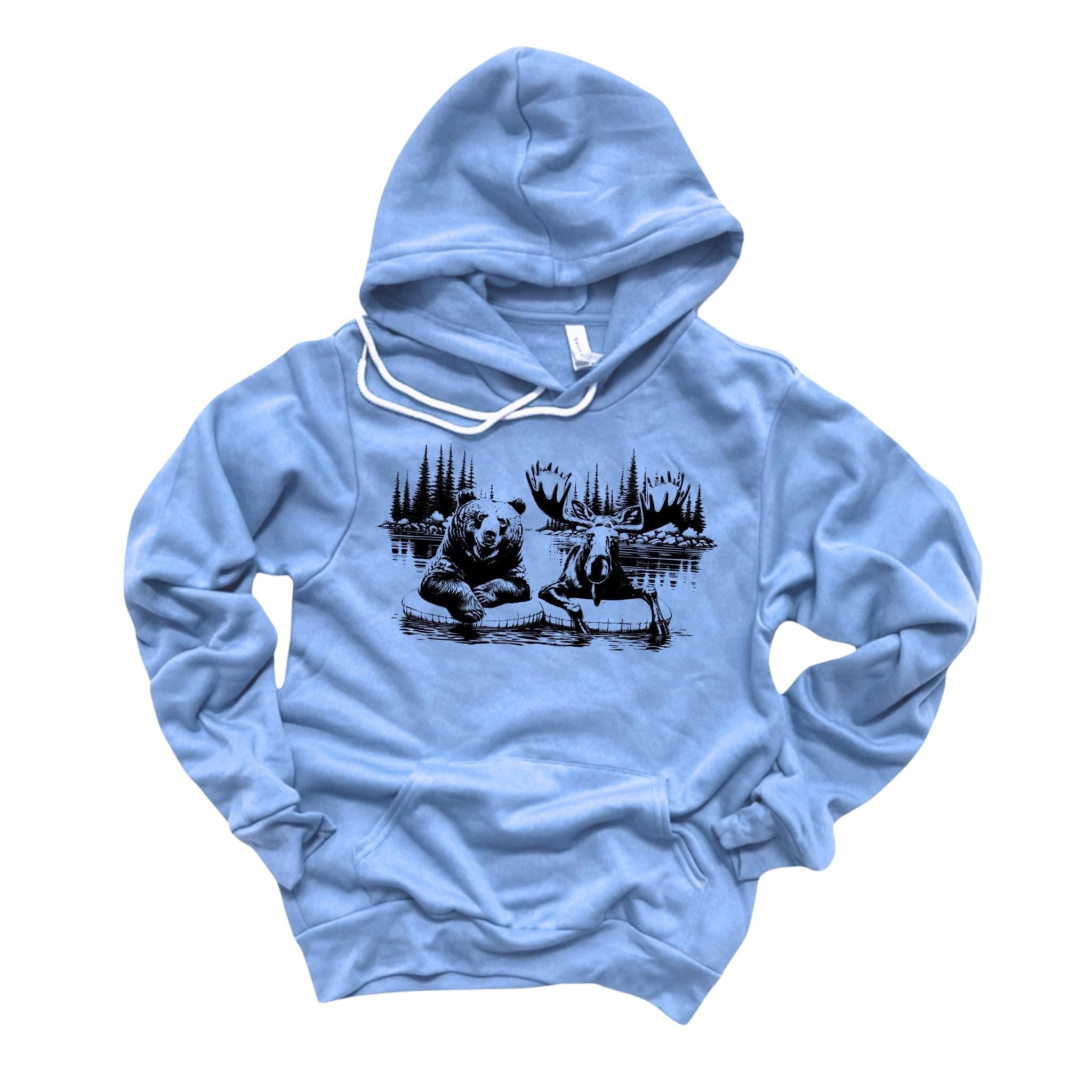 WHOLESALE Moose and Bear Pals Crewneck | Hoodie Sweatshirt 209-Sweatshirts-208 Tees Wholesale, Idaho