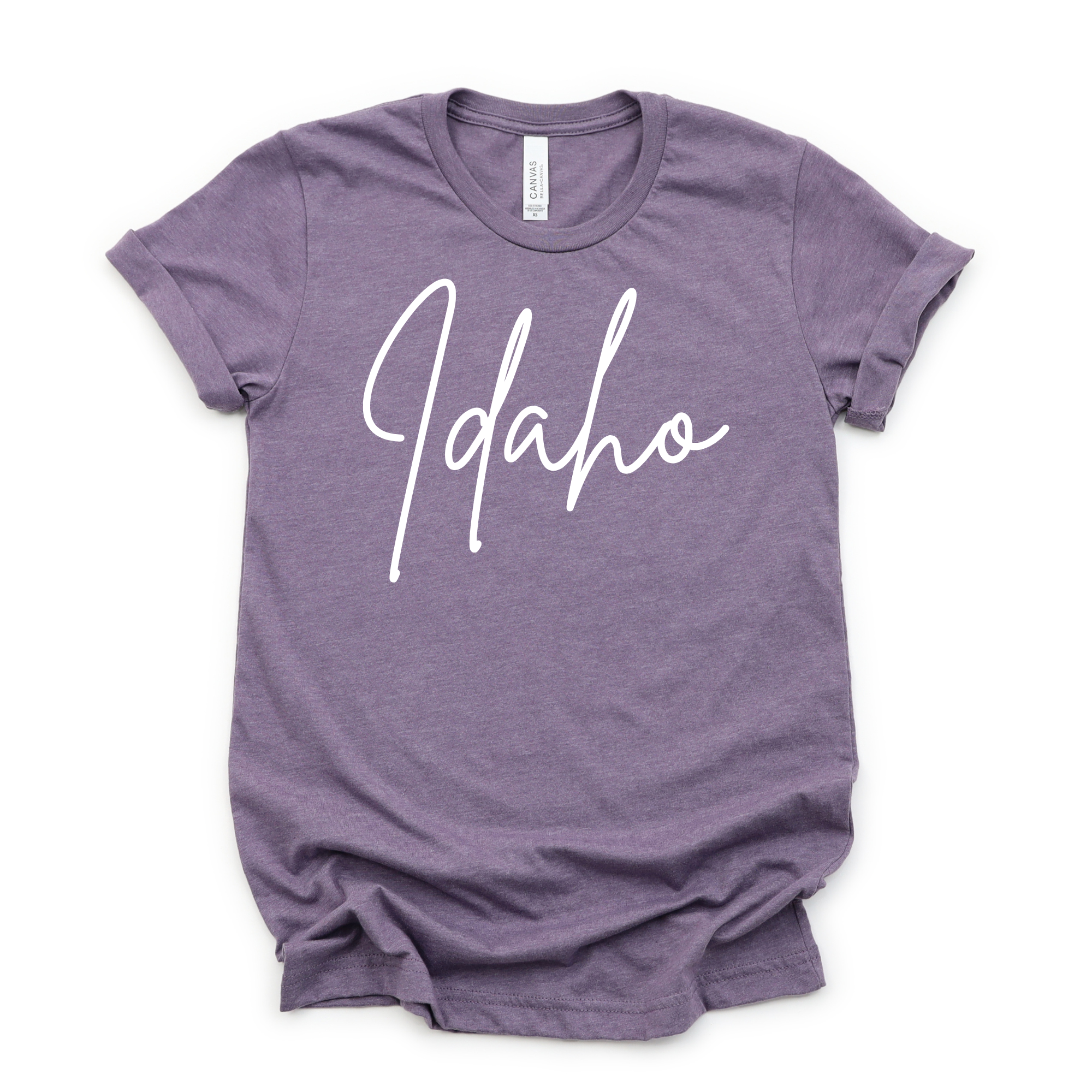 Idaho Cursive Graphic Tee 004-Graphic Tees-208 Tees Wholesale, Idaho