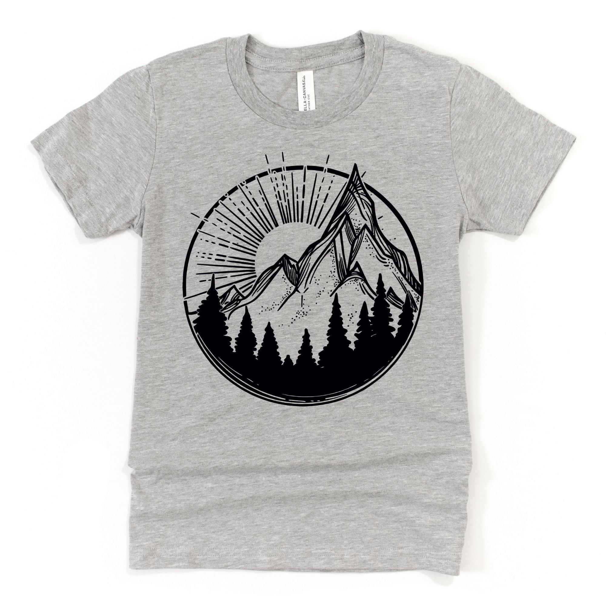 Mountain Sun Youth T-Shirt-Baby & Toddler-208 Tees Wholesale, Idaho