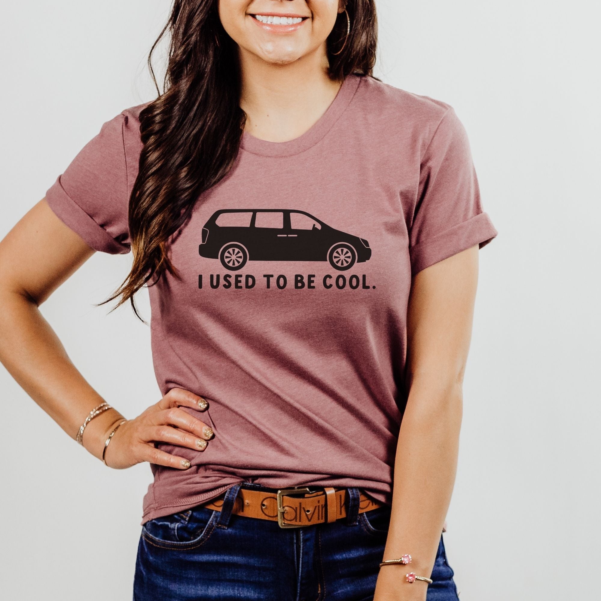 Hilarious I Used To Be Cool Mini Van TShirt for Parents *UNISEX FIT*-Mens Tees-208 Tees Wholesale, Idaho