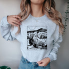 Hand Drawn Bison Roaming Buffalo Hoodie - Crewneck Sweatshirt for Skier *UNISEX FIT*-Sweatshirts-208 Tees Wholesale, Idaho