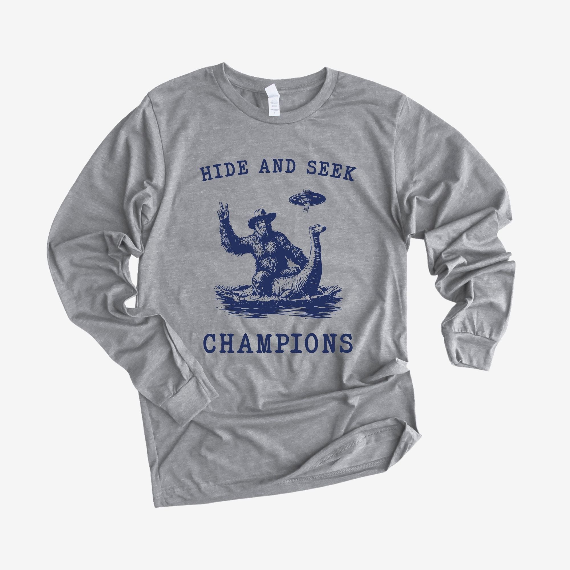 Hide and Seek Champs - Bigfoot & Nessi Long Sleeve *UNISEX FIT* (Copy)-Long Sleeves-208 Tees Wholesale, Idaho