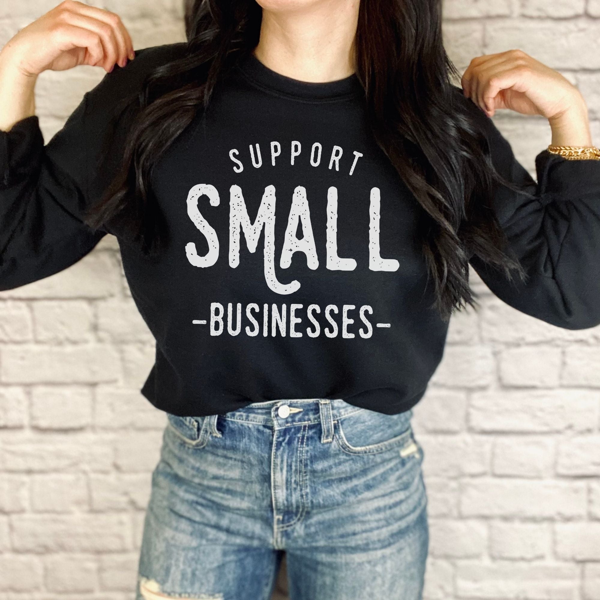 Support Local Sweatshirt - Shop Local Hoodie or Crewneck *UNISEX FIT*-Sweatshirts-208 Tees Wholesale, Idaho