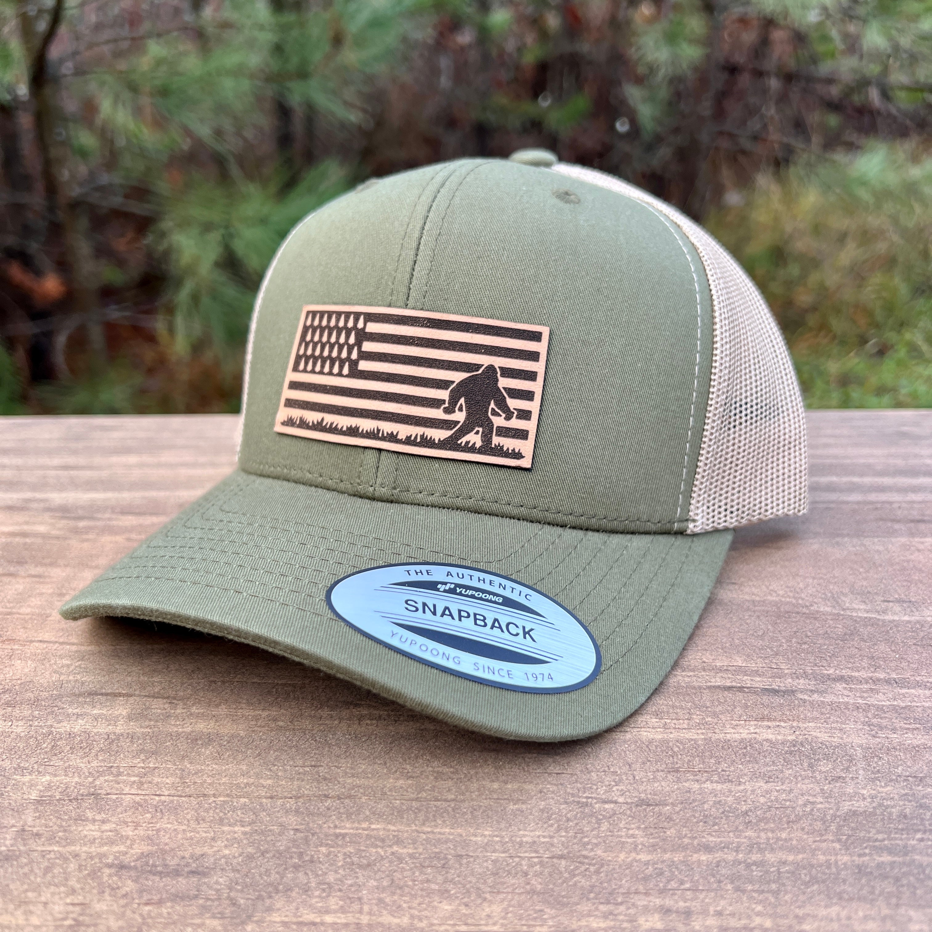 Patriotic Bigfoot Hat-Hats-208 Tees Wholesale, Idaho