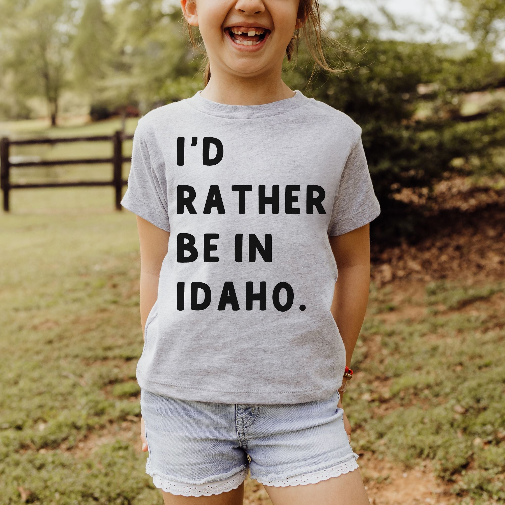 I'd Rather Be In Idaho Shirt Youth T-Shirt-Baby & Toddler-208 Tees Wholesale, Idaho