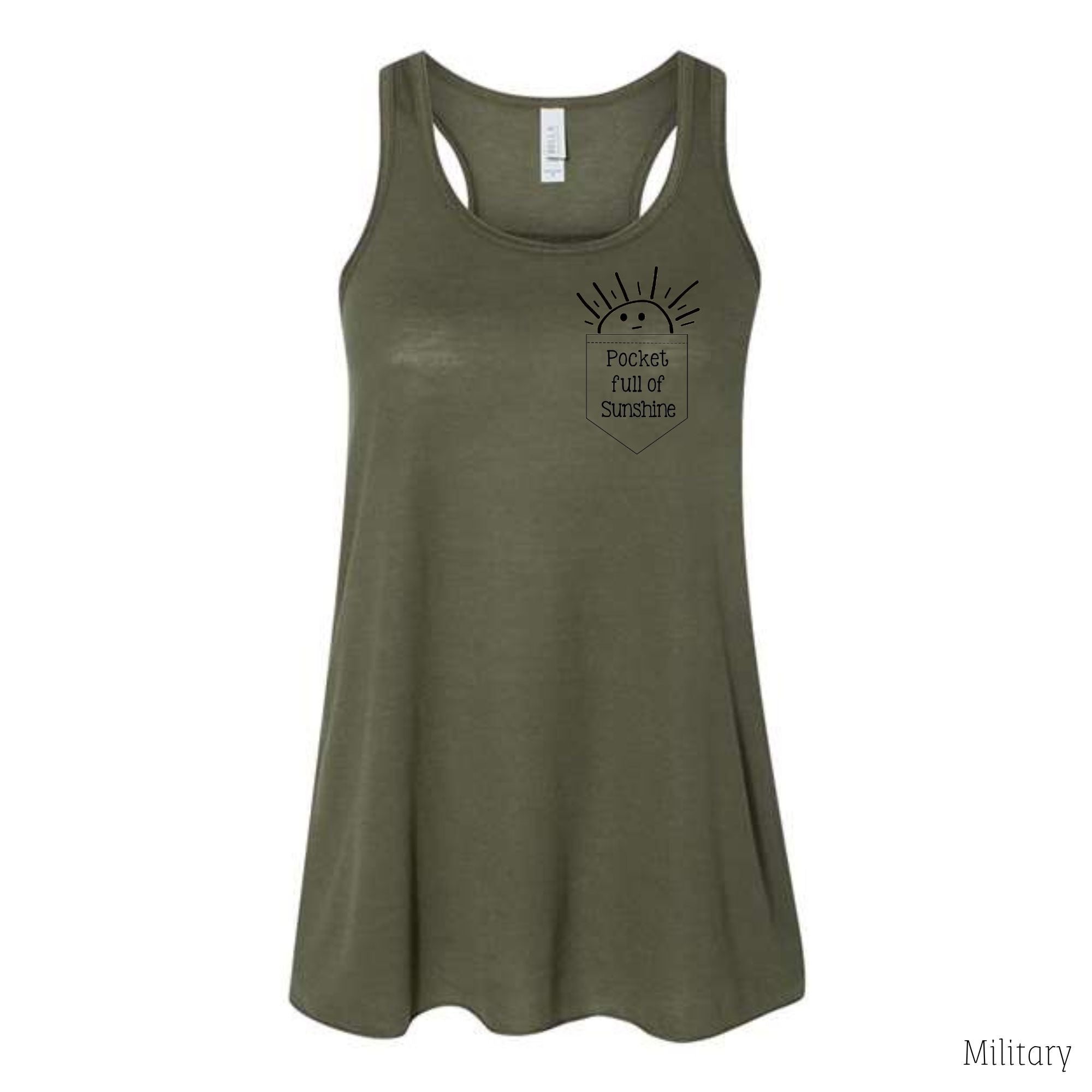 Pocket Full Of Sunshine Tank Top-Tank Tops-208 Tees Wholesale, Idaho