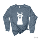 Mama Llama Long Sleeve 26T *UNISEX FIT*-Long Sleeves-208 Tees Wholesale, Idaho