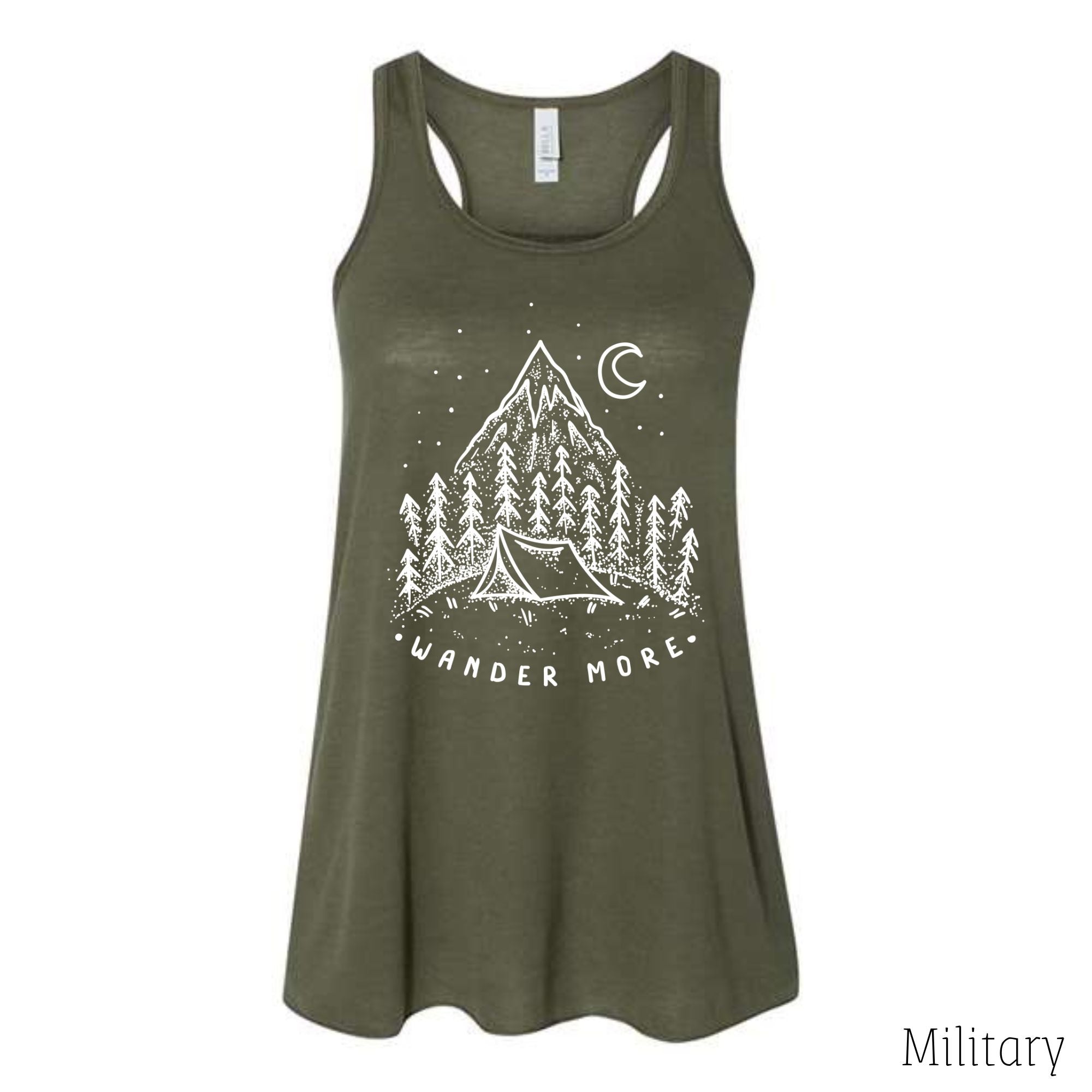 Wander More Tank Top-Tank Tops-208 Tees Wholesale, Idaho