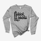 Kick Rocks Cowboy Long Sleeve *UNISEX FIT*-Long Sleeves-208 Tees Wholesale, Idaho