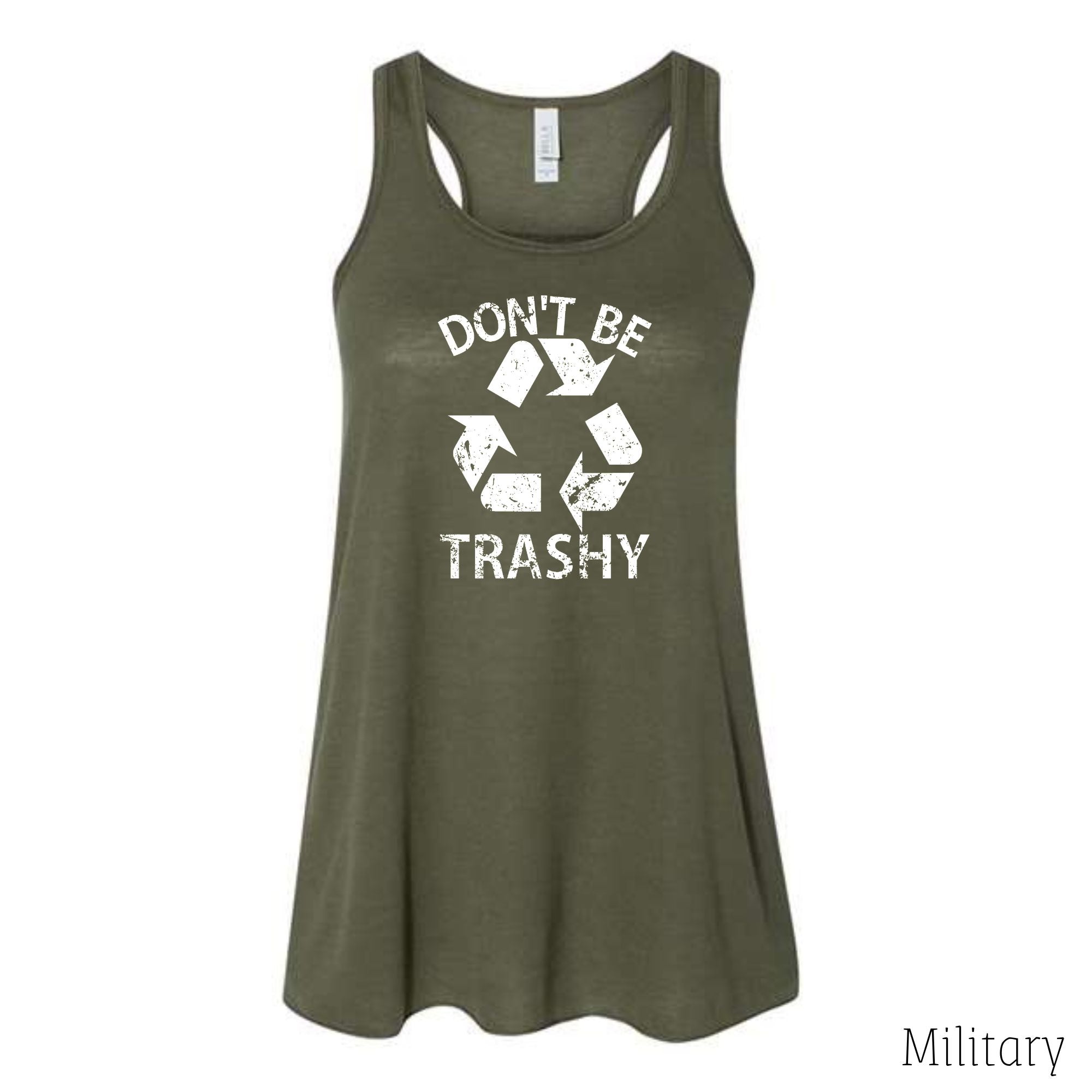 Don't Be Trashy Tank Top-Tank Tops-208 Tees Wholesale, Idaho