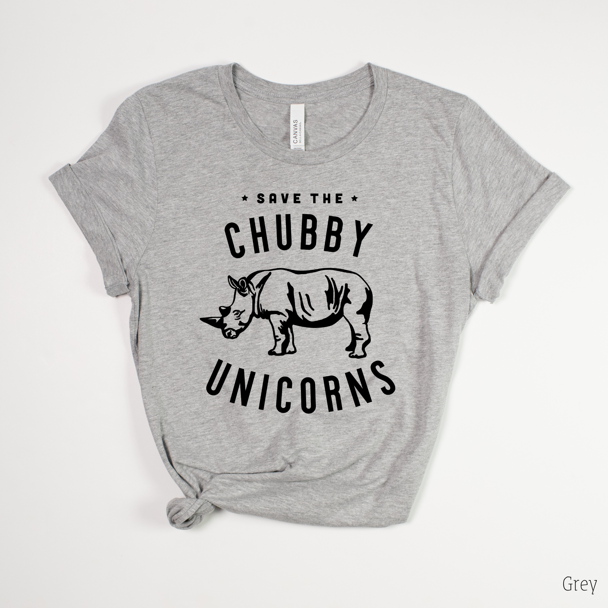 Save the Chubby Unicorns - Rhino Tee *UNISEX FIT*-208 Tees Wholesale, Idaho